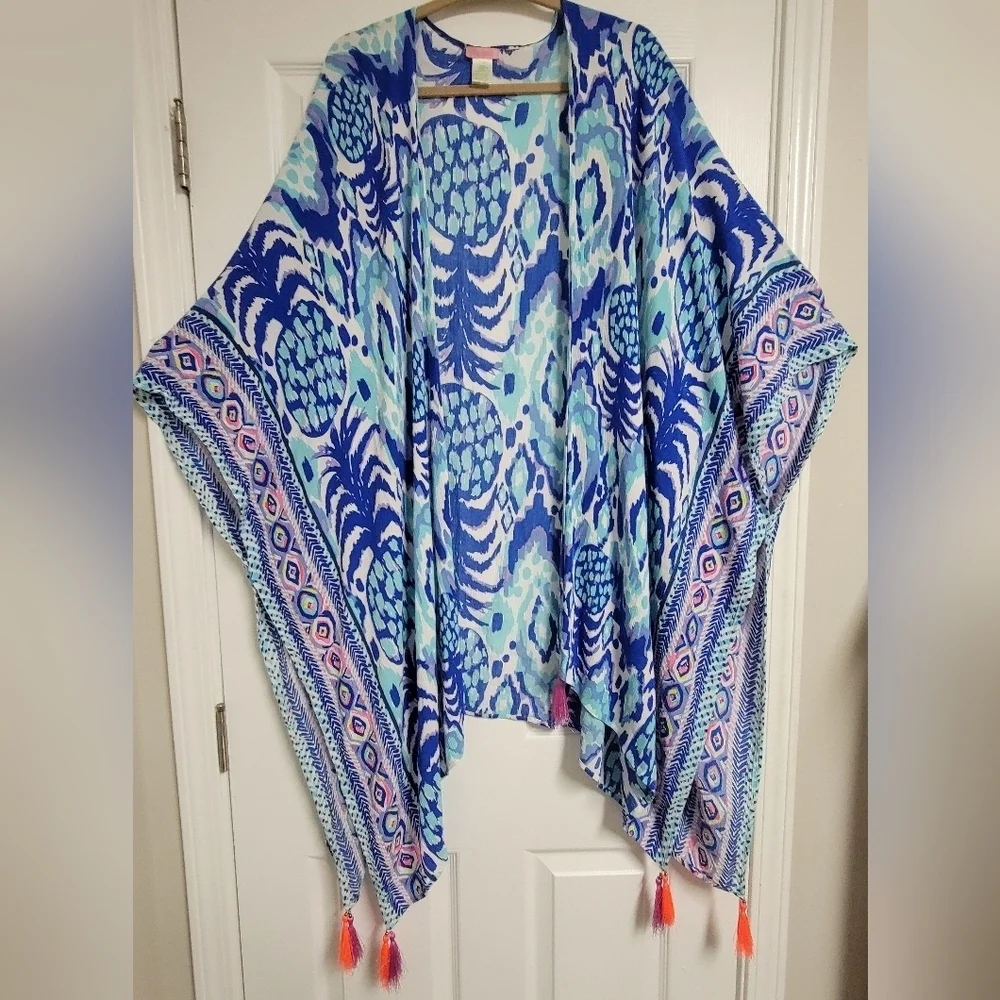 Lilly Pulitzer Laila Kimono One Size.